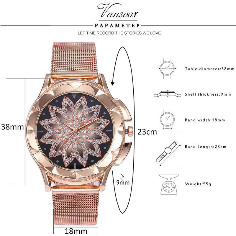 Relógio Vansvar Diamond - Frete Gratis